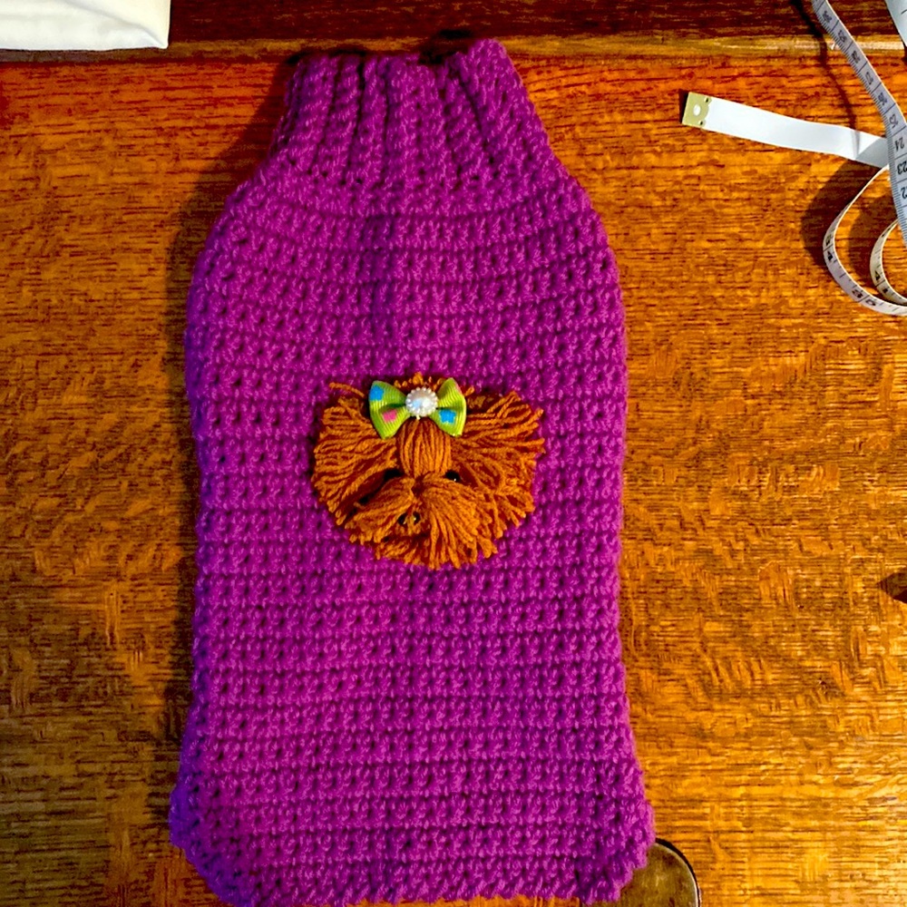 Small dog Yorkie sweater